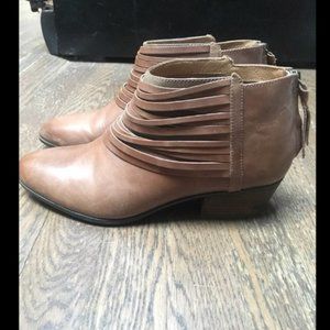 Brown Leather Booties
